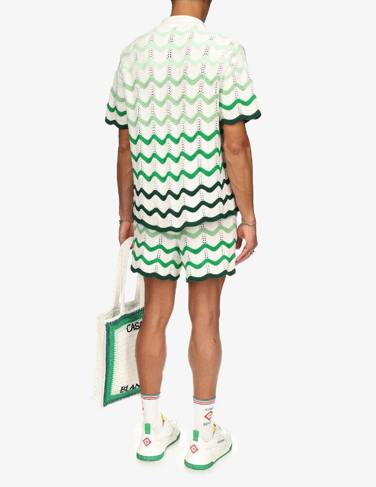 rinascente Casablanca Camicia knit gradient wave maniche corte