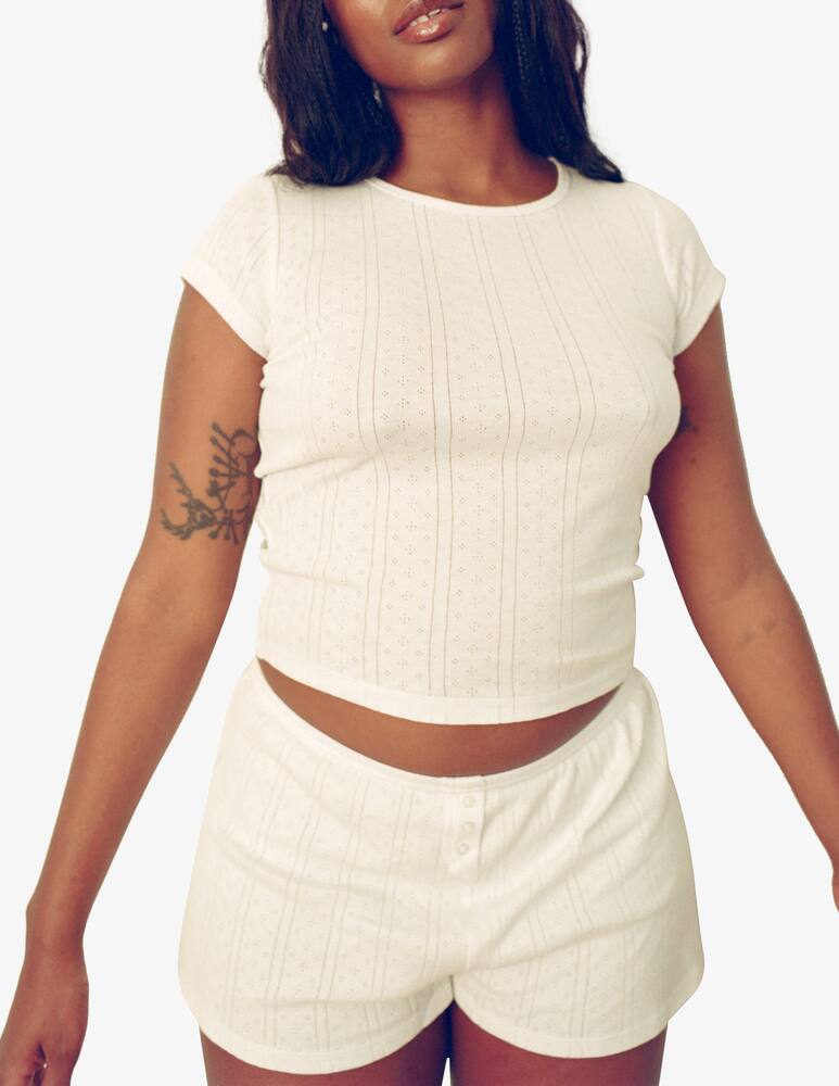 rinascente Cou Cou Intimates Maglia baby tee in cotone