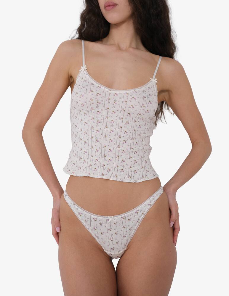 rinascente Cou Cou Intimates Canotta stampa English Rose