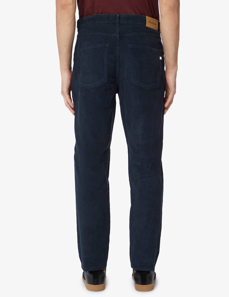 rinascente Farah Ribbed rushmore chino pant - Blue