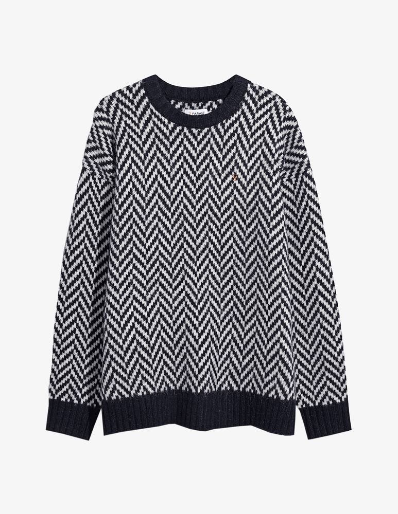 Farah Maglia girocollo athens herringbone - immagine 1 Farah Maglia girocollo athens herringbone - immagine 1