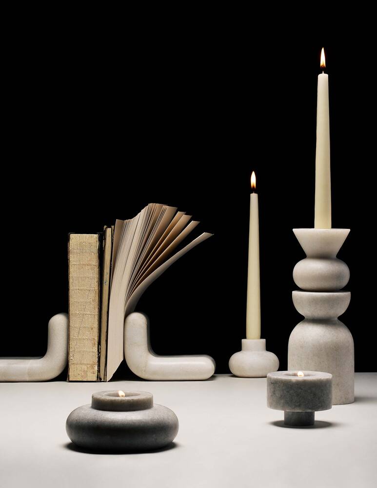 rinascente Tom Dixon Stone Stacking Candleholder