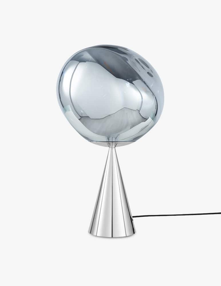 Tom Dixon Melt Cone Fat Table Silver/ Silver Led Un - picture 1 Tom Dixon Melt Cone Fat Table Silver/ Silver Led Un - picture 1