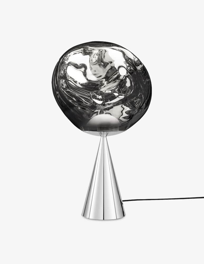 Tom Dixon Melt Cone Fat Table Silver/ Silver Led Un - picture 2 Tom Dixon Melt Cone Fat Table Silver/ Silver Led Un - picture 2