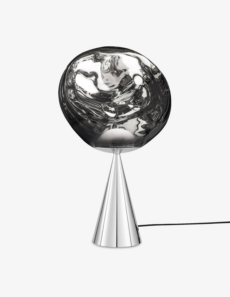 rinascente Tom Dixon Melt Cone Fat Table Silver/ Silver Led Un