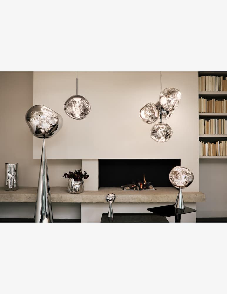 Tom Dixon Melt Cone Fat Table Silver/ Silver Led Un - picture 3 Tom Dixon Melt Cone Fat Table Silver/ Silver Led Un - picture 3