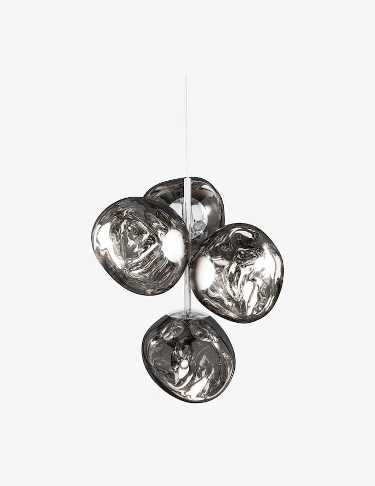 Tom Dixon Lampadario Mini Melt Silver Led Cb - immagine 2 Tom Dixon Lampadario Mini Melt Silver Led Cb - immagine 2