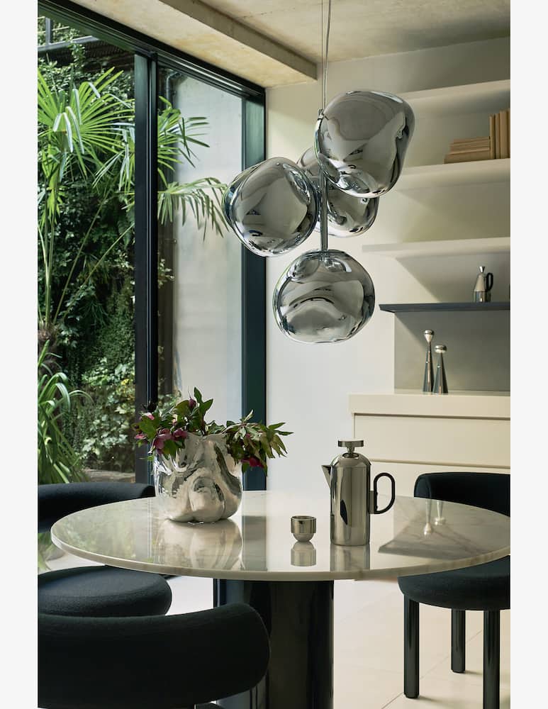 Tom Dixon Lampadario Mini Melt Silver Led Cb - immagine 4 Tom Dixon Lampadario Mini Melt Silver Led Cb - immagine 4