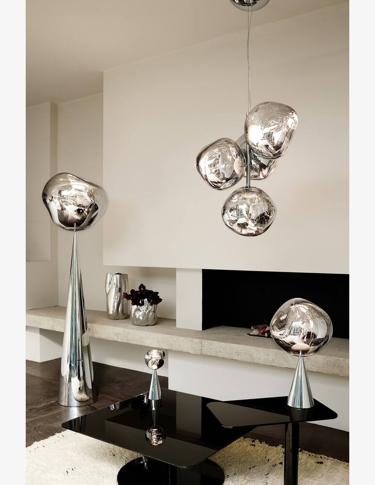 rinascente Tom Dixon Mini Melt Silver Led Cb Lampadario