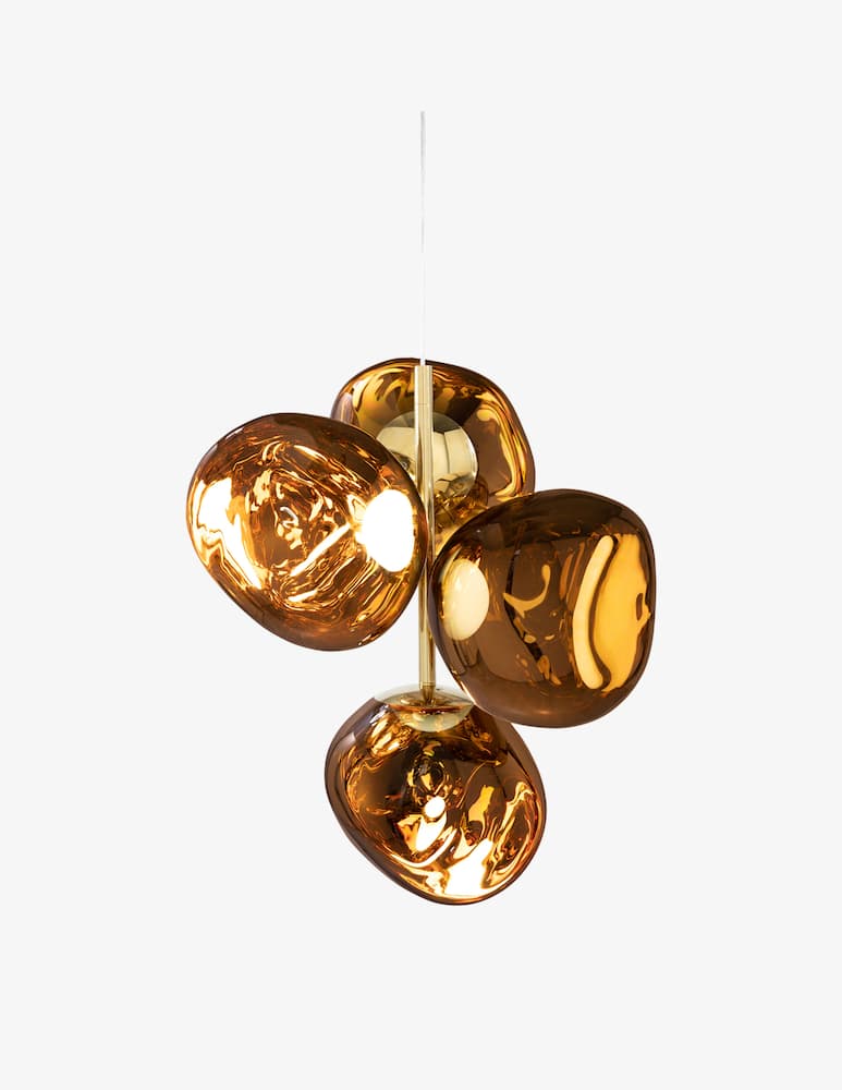 rinascente Tom Dixon Melt Chandelier Mini Gold Led Cb
