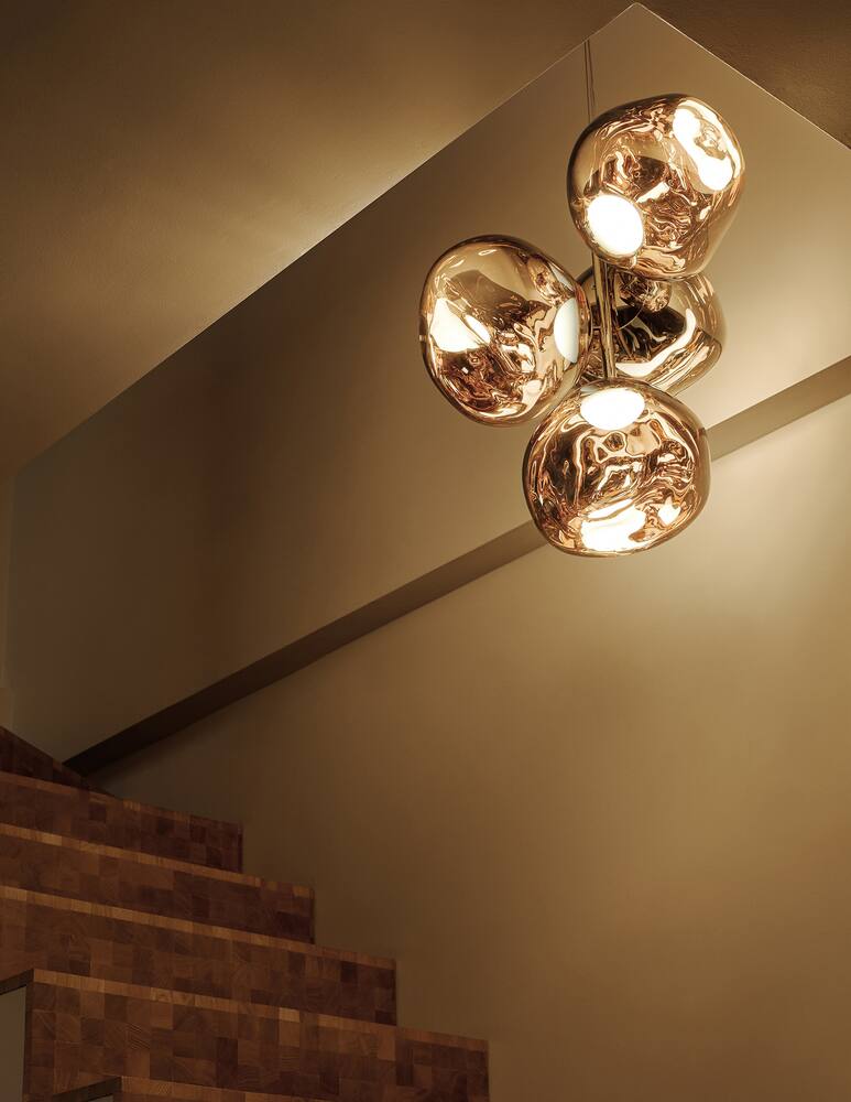 rinascente Tom Dixon Melt Chandelier Mini Gold Led Cb