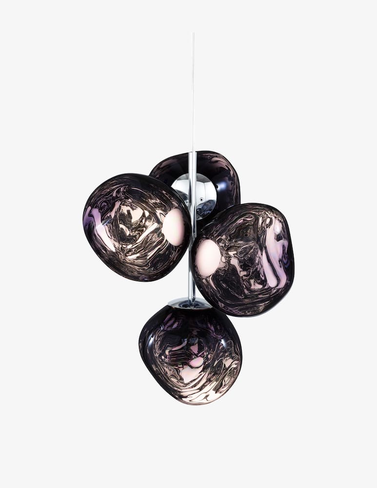 Tom Dixon Mini Melt Smoke Led Cb Lampadario - immagine 2 Tom Dixon Mini Melt Smoke Led Cb Lampadario - immagine 2