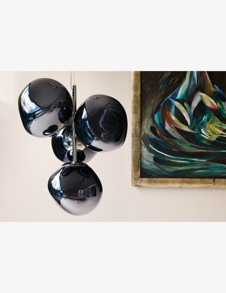 Tom Dixon Mini Melt Smoke Led Cb Lampadario - immagine 4 Tom Dixon Mini Melt Smoke Led Cb Lampadario - immagine 4