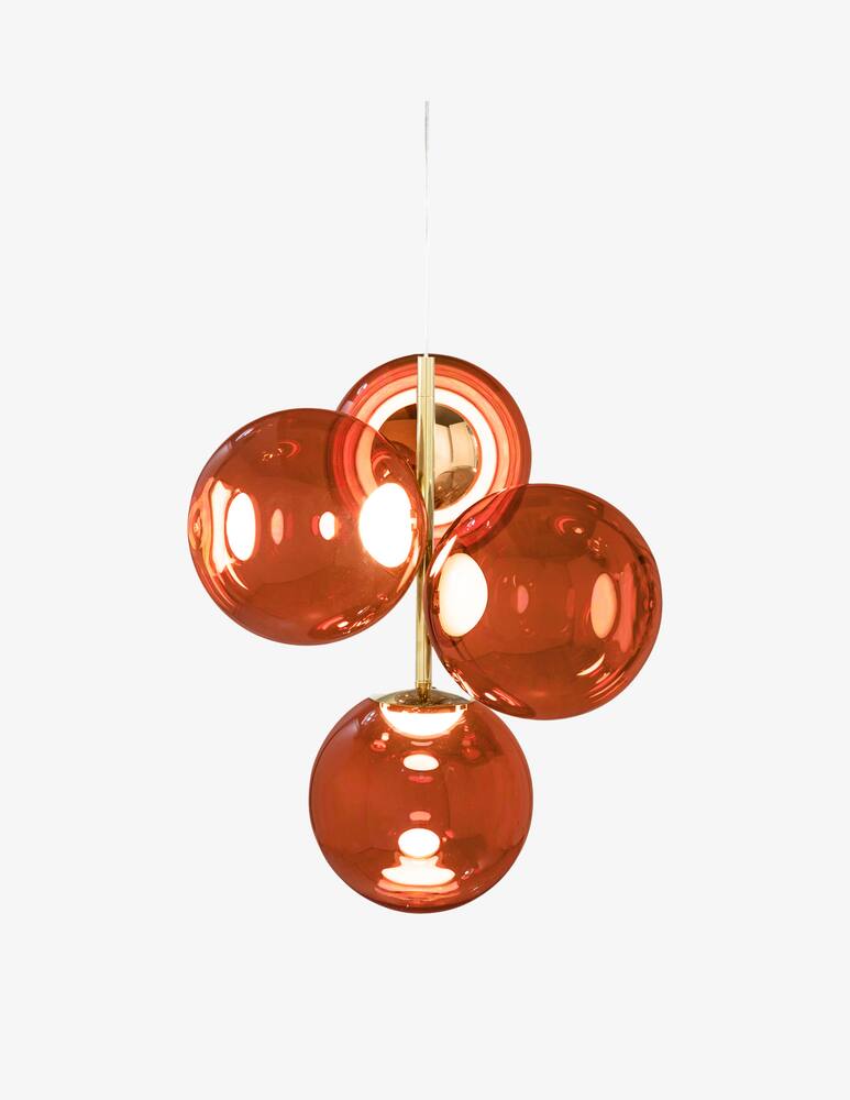 Tom Dixon Lampadario Globe Mini Copper Led Cb - immagine 2 Tom Dixon Lampadario Globe Mini Copper Led Cb - immagine 2