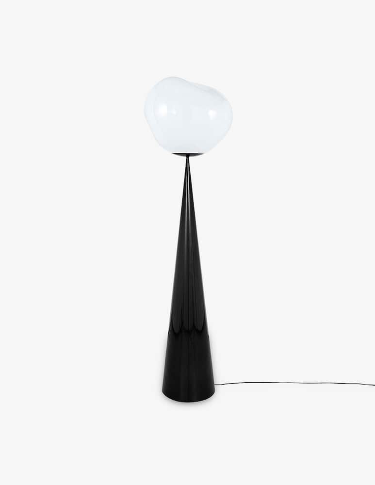 Tom Dixon Melt Cone Fat Opal/Black Led Un Lampada Da Terra - immagine 1 Tom Dixon Melt Cone Fat Opal/Black Led Un Lampada Da Terra - immagine 1