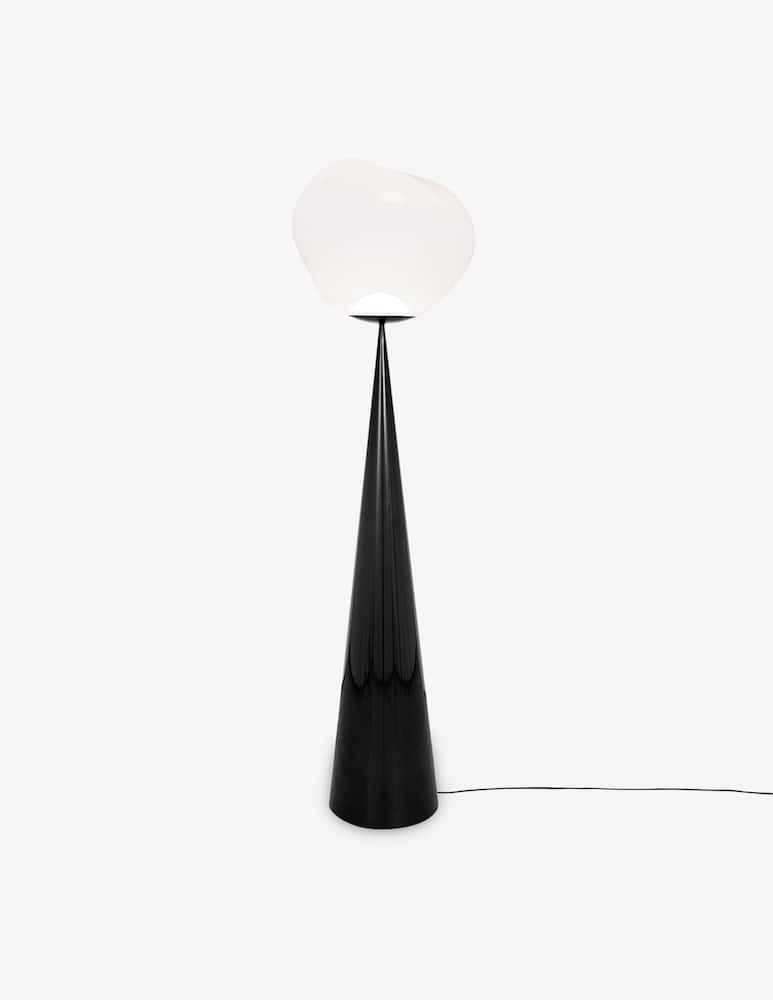 Tom Dixon Melt Cone Fat Opal/Black Led Un Lampada Da Terra - immagine 2 Tom Dixon Melt Cone Fat Opal/Black Led Un Lampada Da Terra - immagine 2
