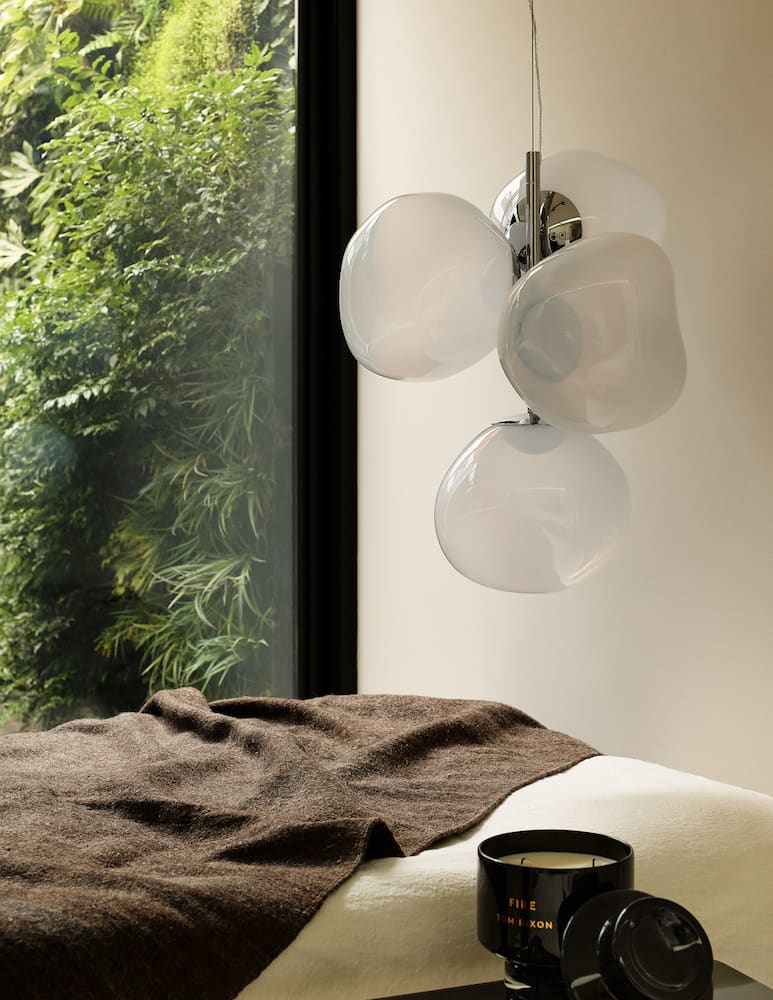 Tom Dixon Lampadario Mini Melt Opal/Silver Led Cb - immagine 3
