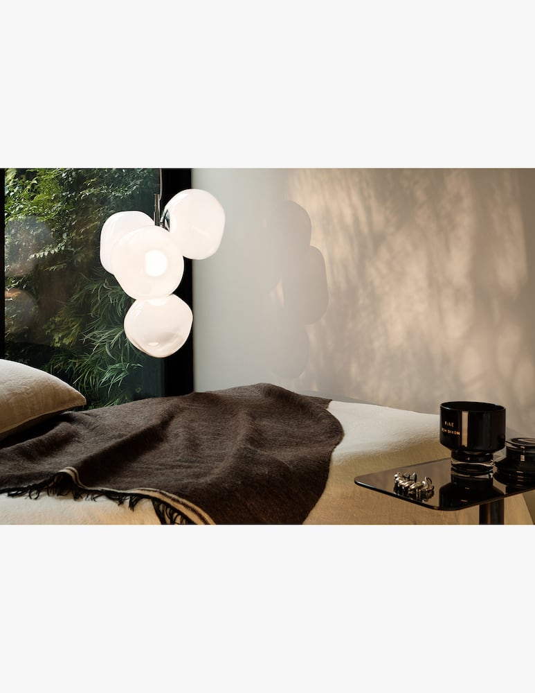 Tom Dixon Lampadario Mini Melt Opal/Silver Led Cb - immagine 4