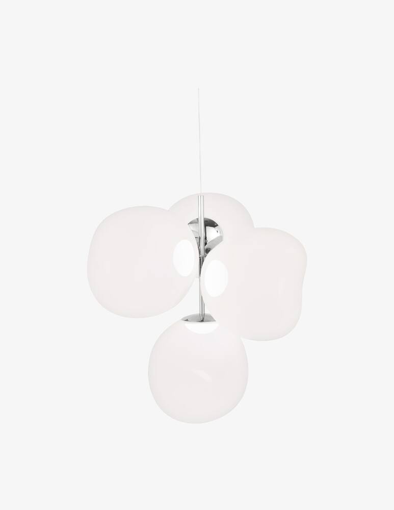 rinascente Tom Dixon Melt Chandelier Small Opal/Silver Led Cb