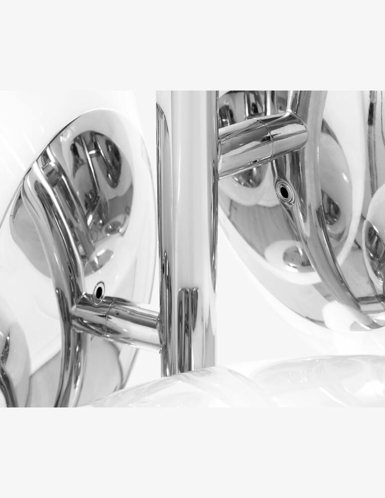 rinascente Tom Dixon Melt Chandelier Small Opal/Silver Led Cb