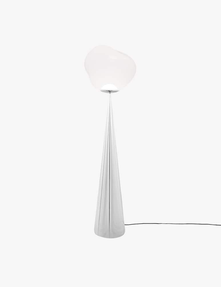 Tom Dixon Melt Cone Fat Opal/Silver Led Un Lampada Da Terra - immagine 2 Tom Dixon Melt Cone Fat Opal/Silver Led Un Lampada Da Terra - immagine 2
