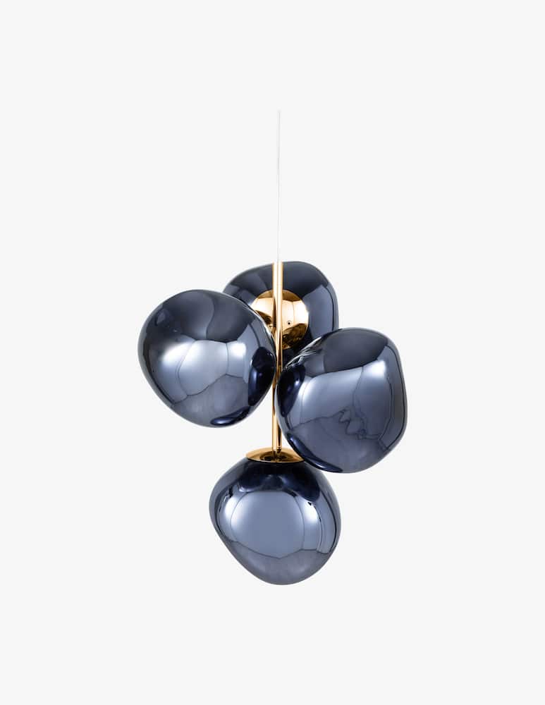 Tom Dixon Lampadario Mini Melt Opal/Gold Led Cb - immagine 1