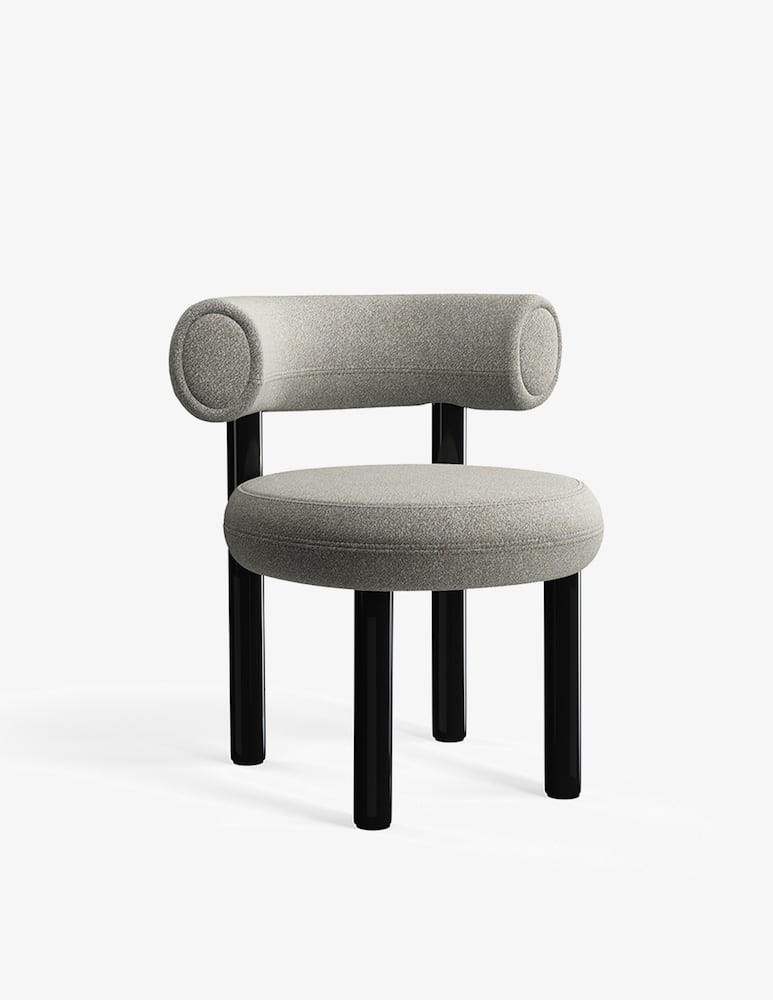 Tom Dixon Fat Dining Chair Bouclé 84 Sedia - immagine 1 Tom Dixon Fat Dining Chair Bouclé 84 Sedia - immagine 1