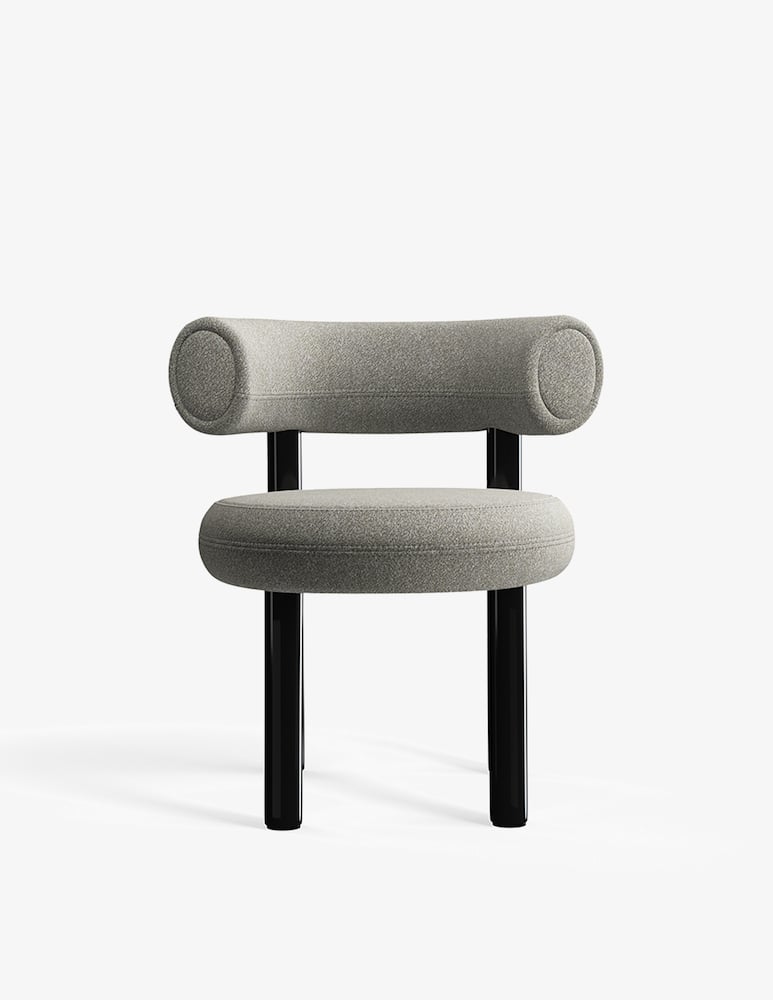 Tom Dixon Fat Dining Chair Bouclé 84 Sedia - immagine 2 Tom Dixon Fat Dining Chair Bouclé 84 Sedia - immagine 2