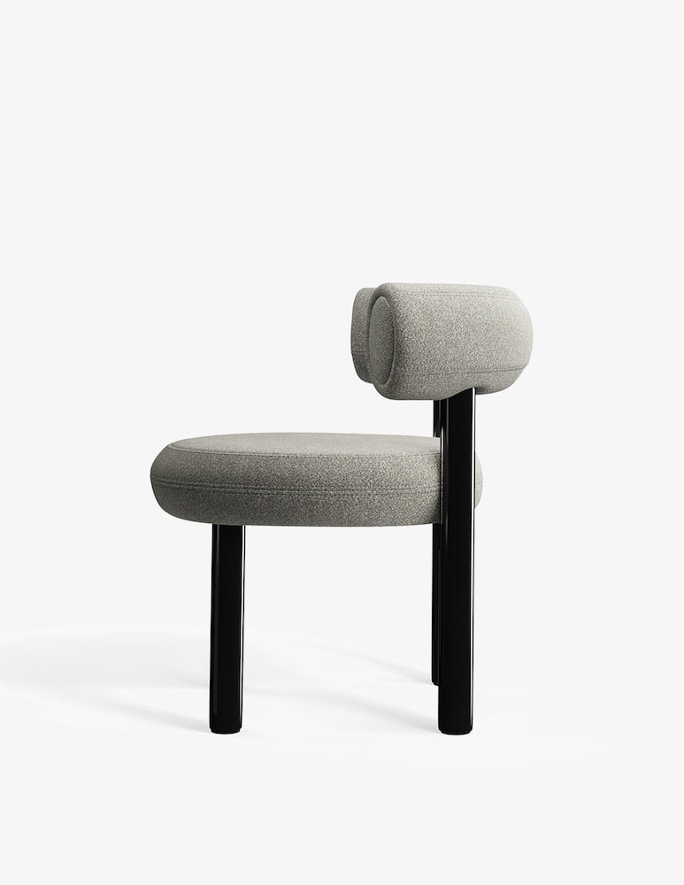 Tom Dixon Fat Dining Chair Bouclé 84 Sedia - immagine 3 Tom Dixon Fat Dining Chair Bouclé 84 Sedia - immagine 3