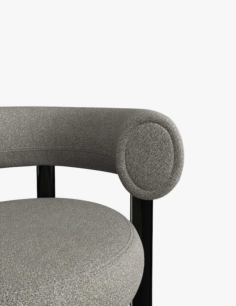 Tom Dixon Fat Dining Chair Bouclé 84 Sedia - immagine 5 Tom Dixon Fat Dining Chair Bouclé 84 Sedia - immagine 5