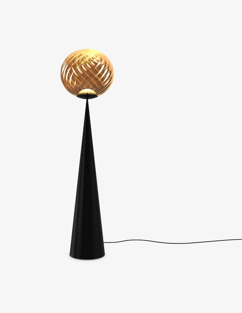 Tom Dixon Whirl Cone Fat Floor Led Un - picture 1 Tom Dixon Whirl Cone Fat Floor Led Un - picture 1