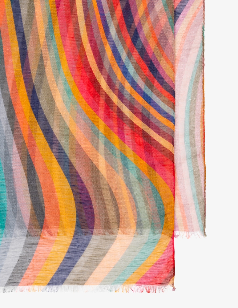 Paul Smith Sciarpa in misto lino - immagine 3 Paul Smith Sciarpa in misto lino - immagine 3