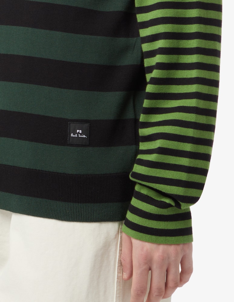 rinascente PS Paul Smith Jumper multi stripes asymetrical