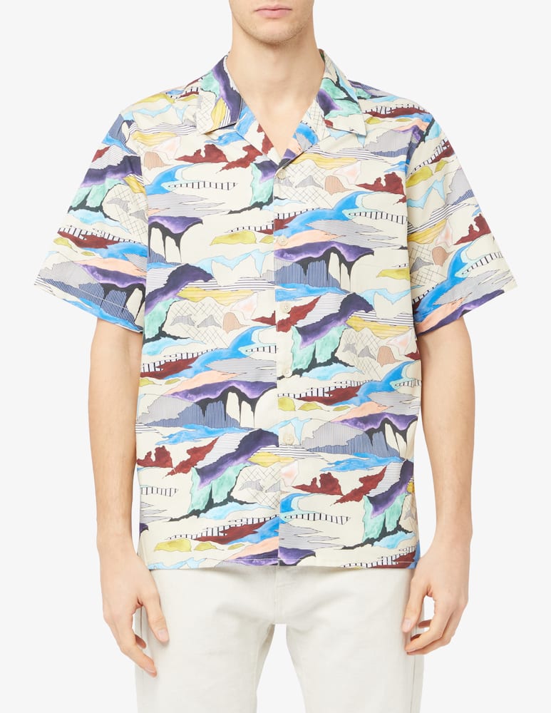 rinascente PS Paul Smith Printed sort sleeve shirt casual fit