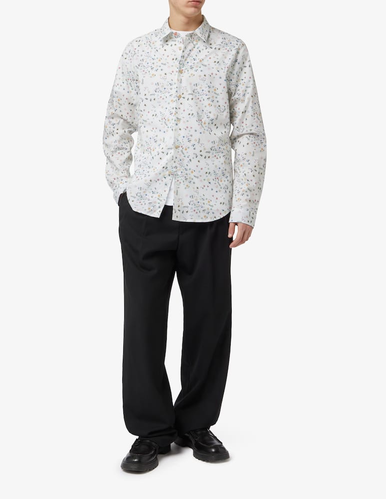 rinascente PS Paul Smith Camicia flower white slim fit