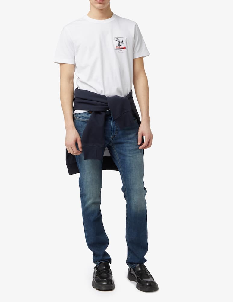 rinascente PS Paul Smith T-shirt zebra one way slim fit