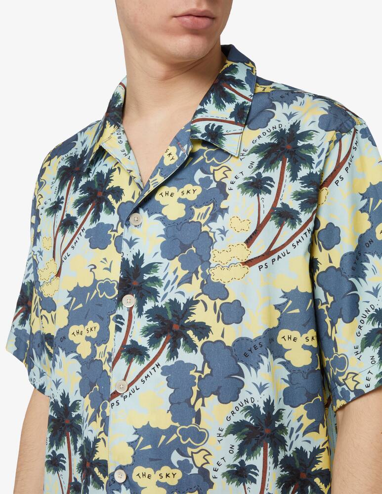 rinascente PS Paul Smith Bowling flower short sleeve shirt
