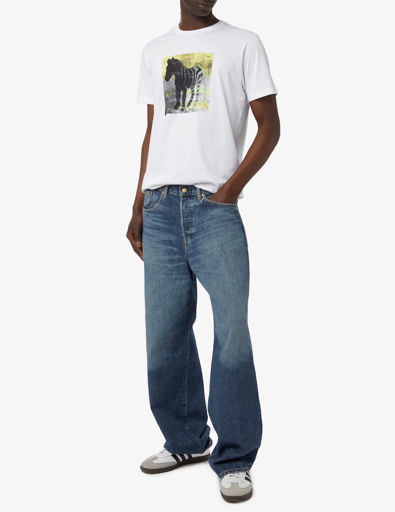 rinascente PS Paul Smith T-shirt slim fit square zebra