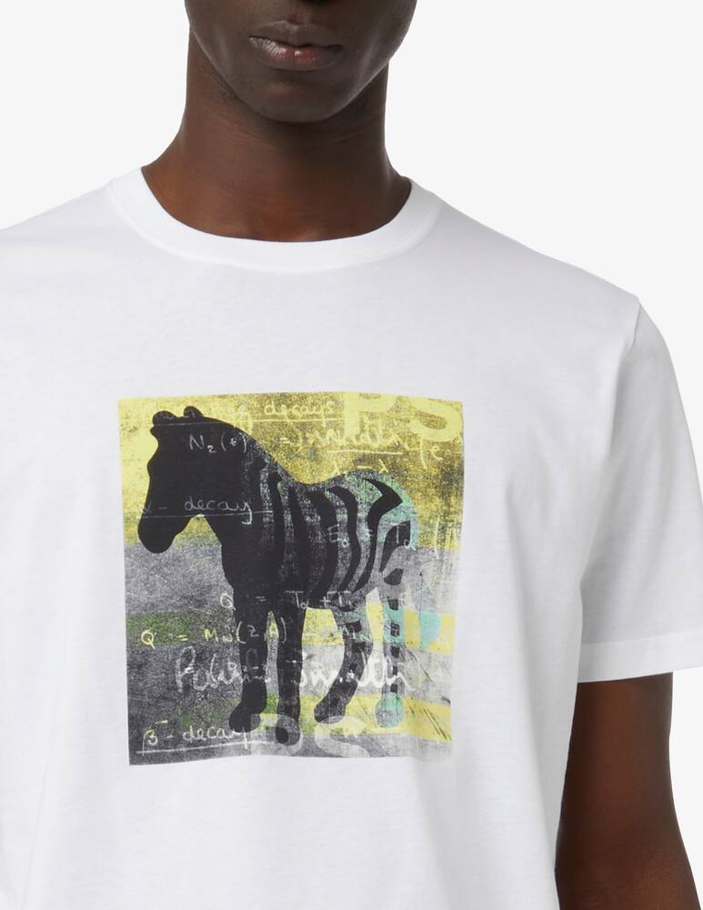 rinascente PS Paul Smith T-shirt slim fit square zebra