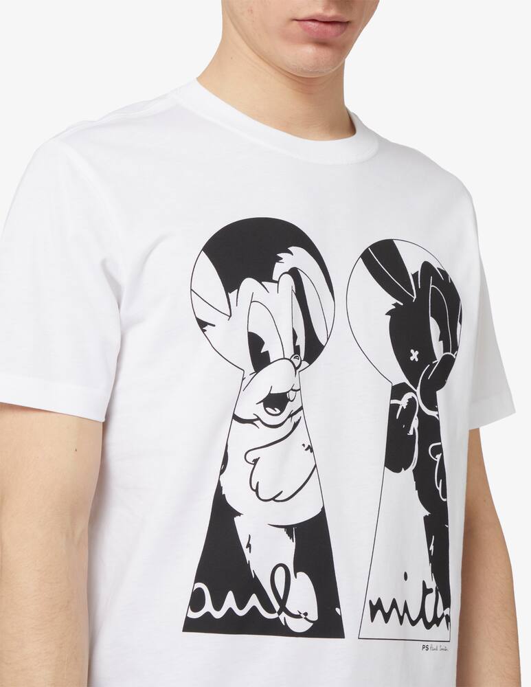 rinascente PS Paul Smith Maglietta slim fit keyhole bunnies