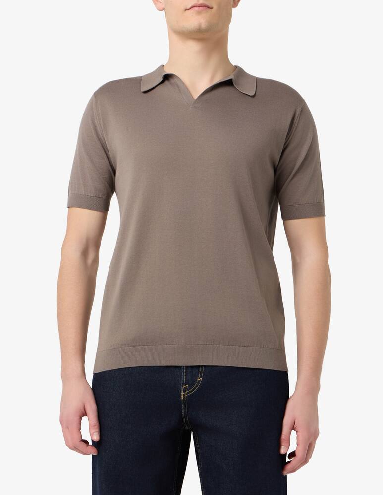 rinascente John Smedley Polo scollo a V manica corta