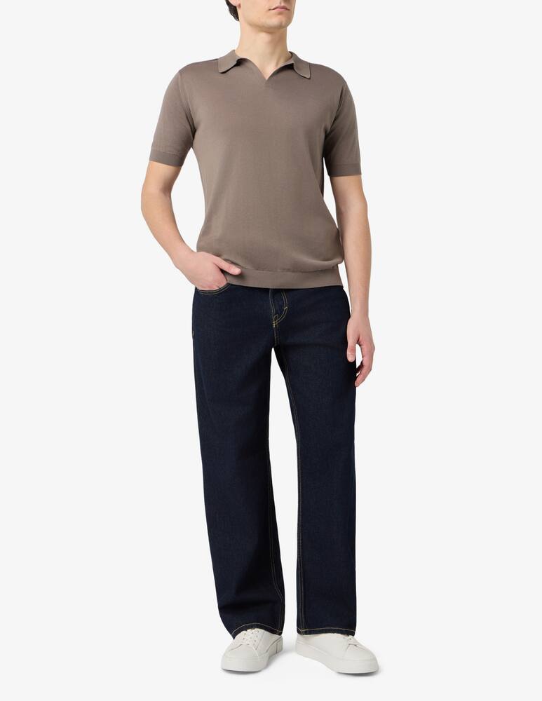 rinascente John Smedley Polo scollo a V manica corta