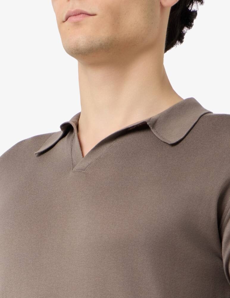 rinascente John Smedley Polo scollo a V manica corta