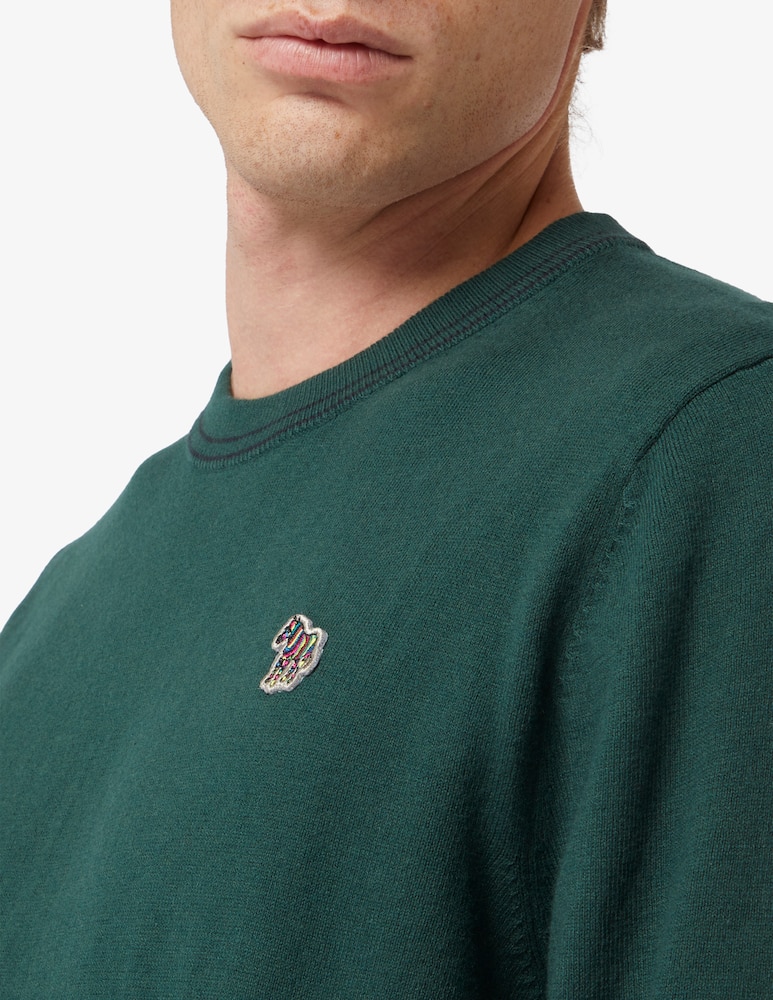PS Paul Smith Maglia girocollo zebra badge - immagine 4 PS Paul Smith Maglia girocollo zebra badge - immagine 4