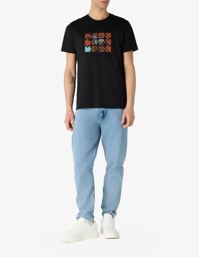rinascente PS Paul Smith T-shirt slim zebra puzzle