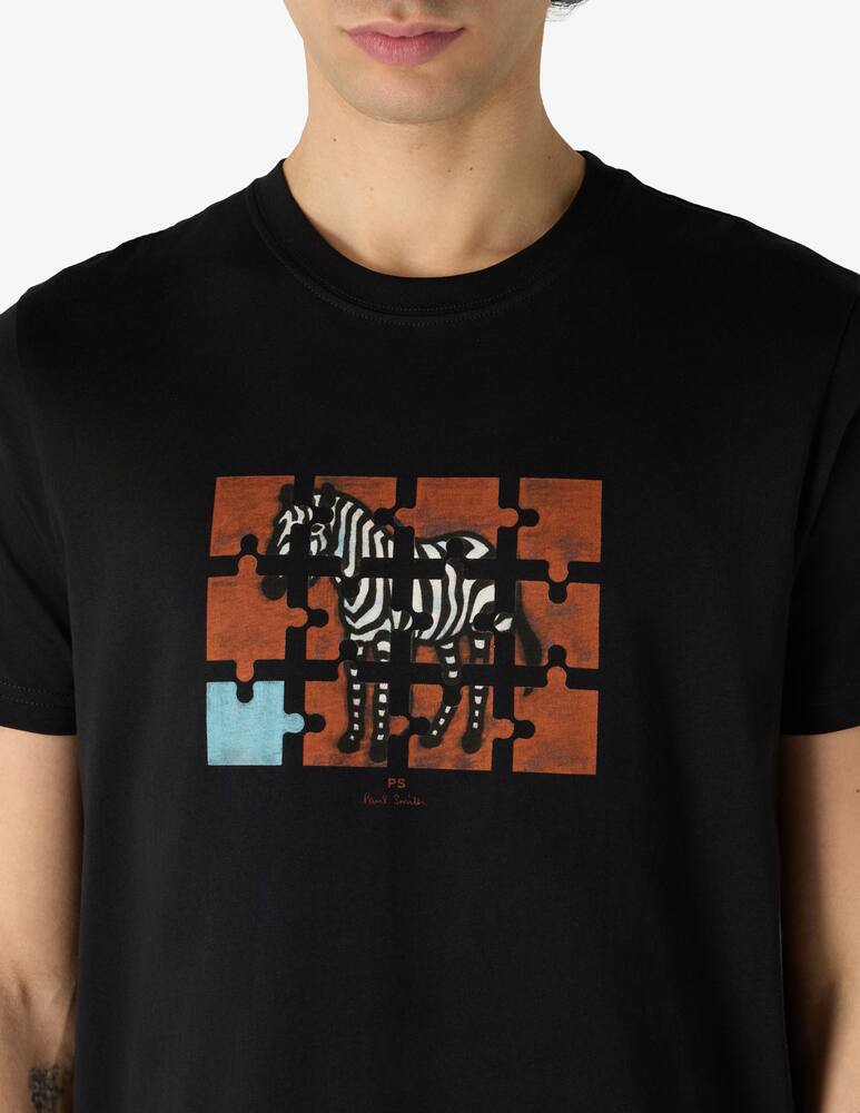 rinascente PS Paul Smith T-shirt slim zebra puzzle
