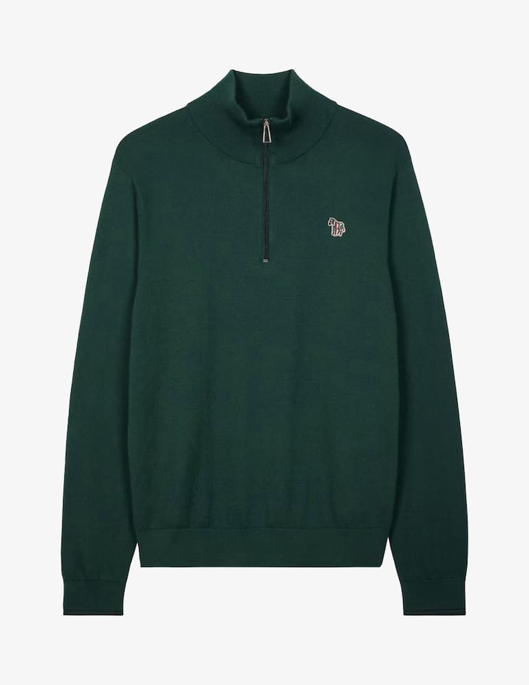 rinascente PS Paul Smith Zebra quarter-zip sweater