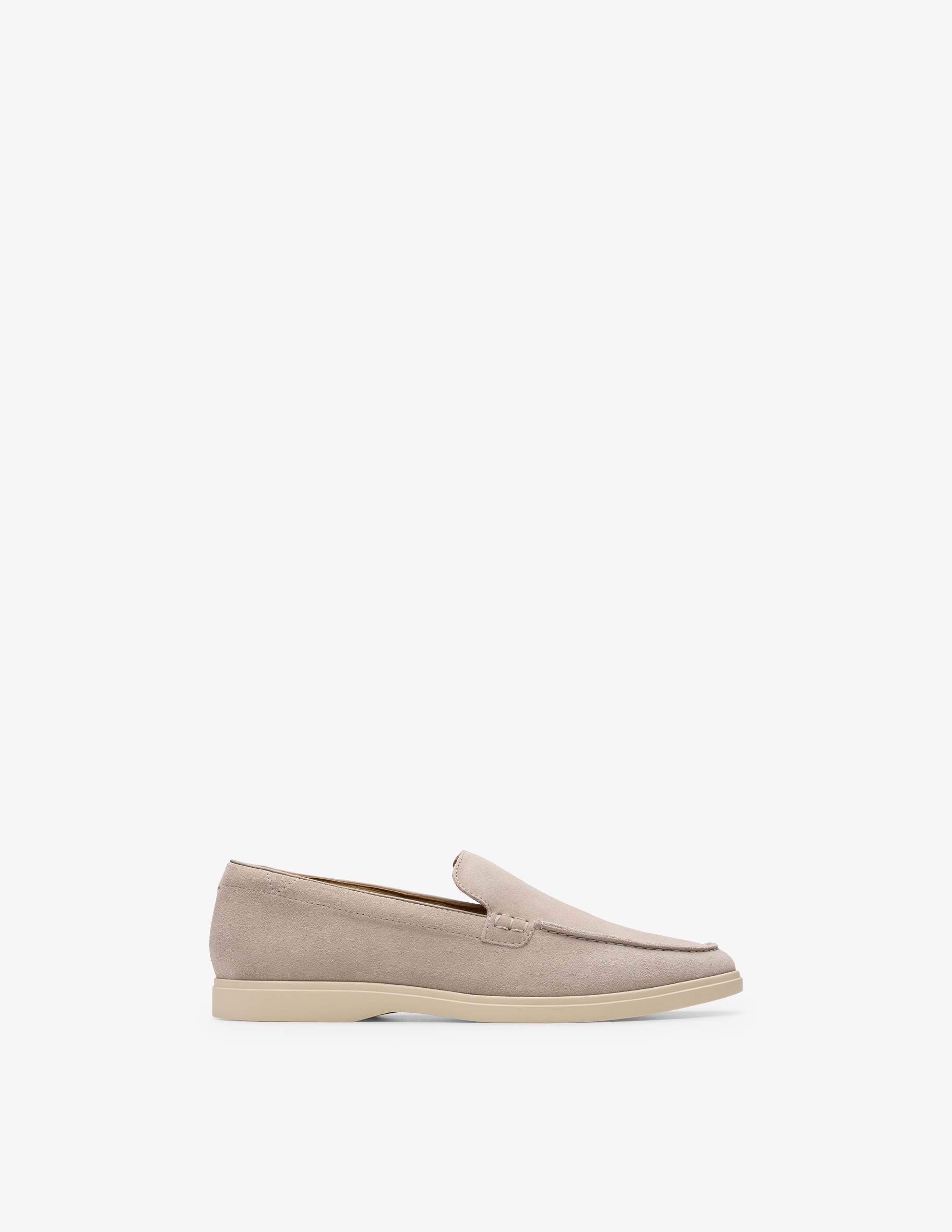 Mocassini Donna Pelle Clarks Angie Holly Clog In White Mocassino Tacco Zeppa 4.4 Cm
