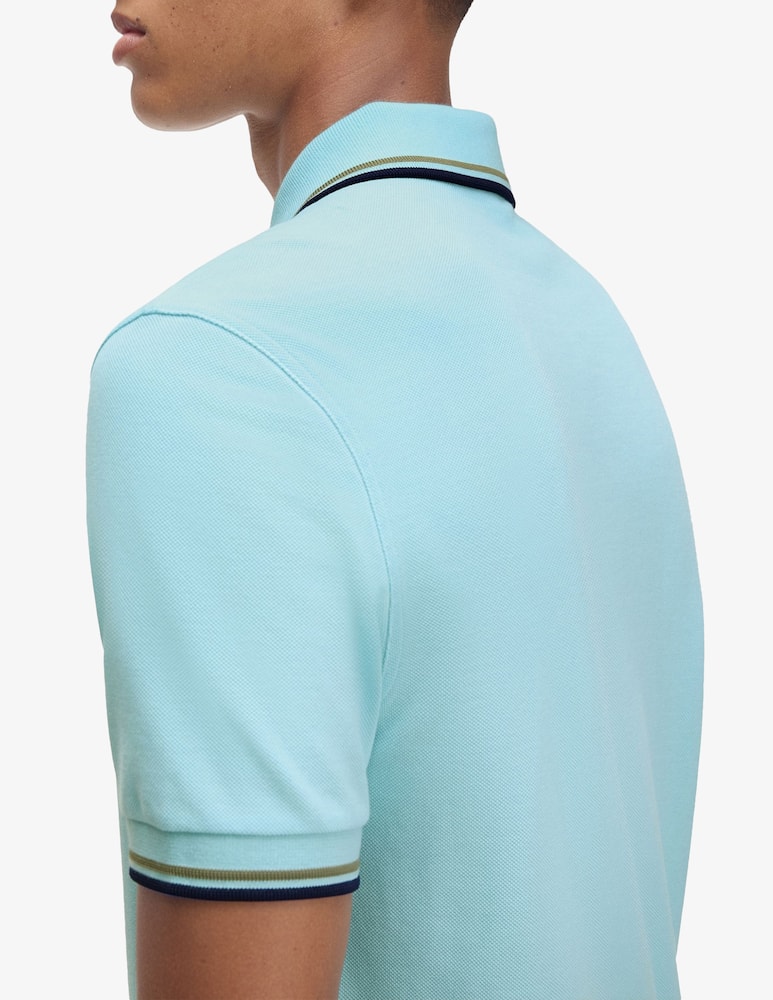 Fred Perry Polo shirt with striped collar - picture 2 Fred Perry Polo shirt with striped collar - picture 2