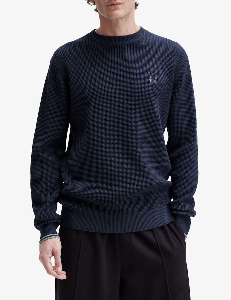 Fred Perry Waffle knit jumper - picture 2 Fred Perry Waffle knit jumper - picture 2